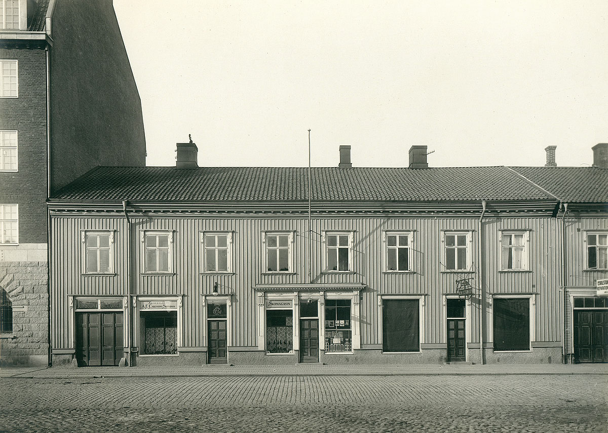 Skomagasinet Kungsgatan 7, Vänersborg. Foto: Okänd/Vänersborgs museum