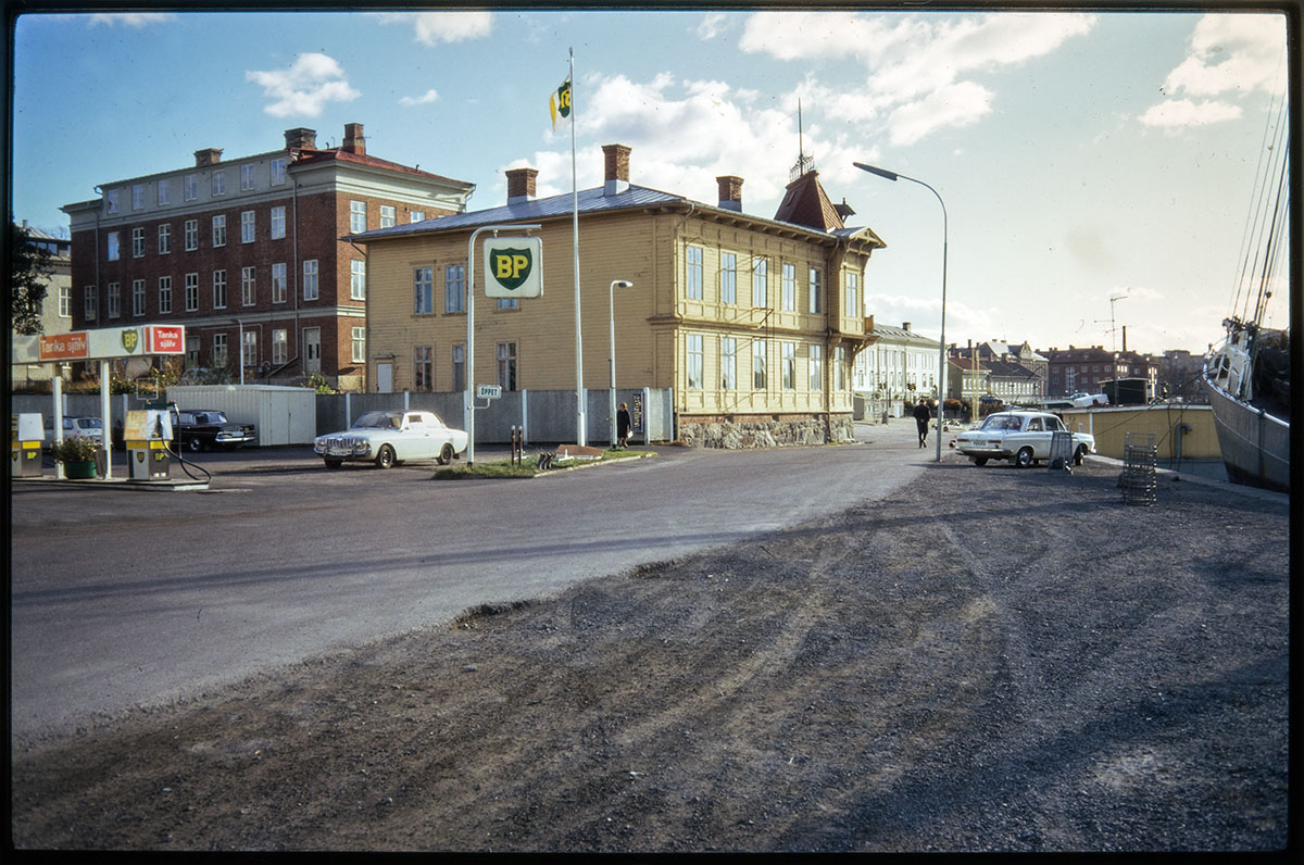 Vänersborg, Hamnplan 1972. Foto: Vänersborgs museum