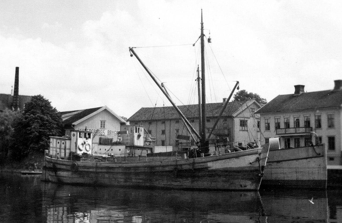 Hagen liggande i Vänersborg 1954. Foto: Olof Hasslöf / Sjöhistoriska